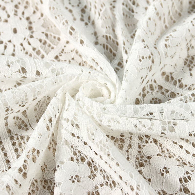 Lace Trim Cutwork Dress Lace Fabric for Women's Wear Wholesale Supplie 4